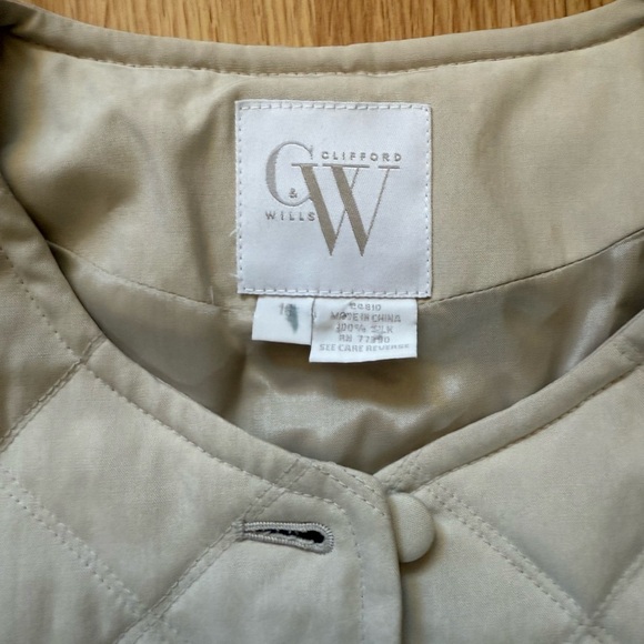 Clifford & Wills Women's Quilted Cream Jacket Sz 16 - Picture 3 of 6
